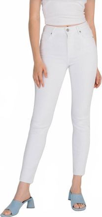 Hidden Jeans Tracey High Rise Straight Leg Jean In White