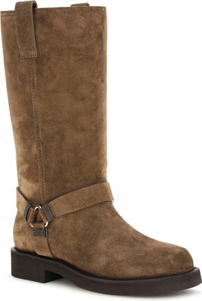 Brunello Cucinelli Womens Suede Boots Caramello
