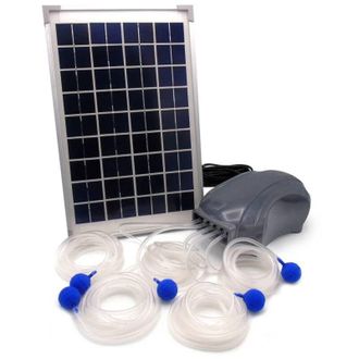 Ubbink Bomba De Aire - Ubbink - Airsolar 600 - Caudal 600 L/h - 5 Difusores - Panel Solar 12vr