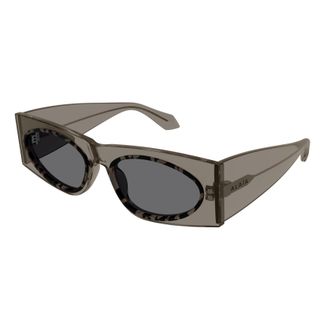 Alaia Aa0085s Oversized Rectangular Sunglasses with Tortoiseshell Pattern