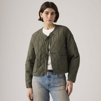 Levi's Rue Liner Jacket - Womens - XS - Green