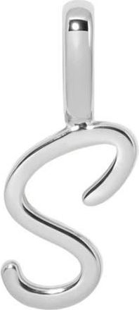 Made by Mary Script Initial Charm Silver in Silver Initial S at Nordstrom