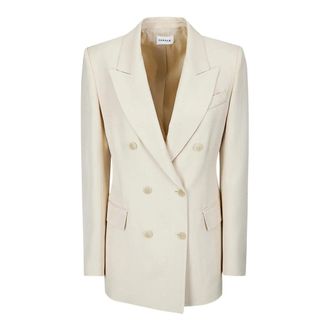 P.A.R.O.S.H. Blazers, female, Beige, Size: M Rania Double-Breasted Jacket