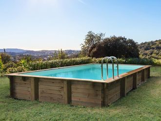 Habitat et Jardin Piscina Rectangular De Madera kolanta - 10.20 X 5.20 X 1.44 M
