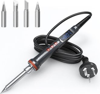 OEM Soldador De 220 V Y 200 W Con Pantalla Led, Temperatura Ajustable De 180 &deg;c A 480 &deg;c, Calibraci&oacute;n, Funci&oacute;n De Memoria, Cambio De &deg;c/&deg;f, Herramientas D