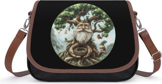 Generic Talking Tree Small Womens Crossbody Bags Shoulder Handbag with Adjustable Strap for Travel