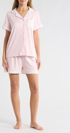 French Connection Stripe Short Pajamas in Icy Pink/white at Nordstrom Rack, Size X-Large