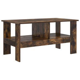 vidaXL Mesa De Caf&eacute; Roble Ahumado 90 X 50 X 45 Cm Madera De Ingenier&iacute;a Vidaxl