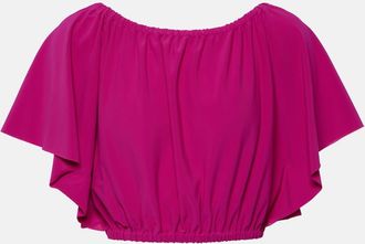 Eres Solal jersey crop top