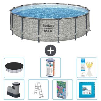 Bestway Piscina Bestway Steel Pro Max Redonda - 488x122 Cm - 8-piezas S602