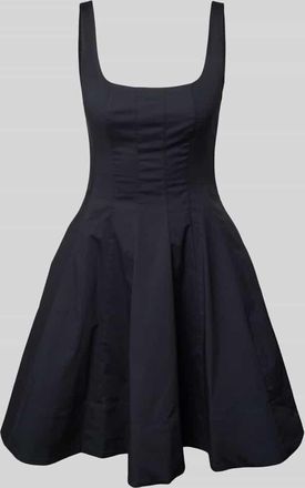 Staud Minikleid mit Karree-Ausschnitt Modell MINI WELLS in Black, Größe 42