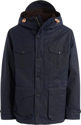 Manifattura Ceccarelli Teddy gevoerde Weekender Parka - Dames - Mantels - Blauw - Maat: M Katoen
