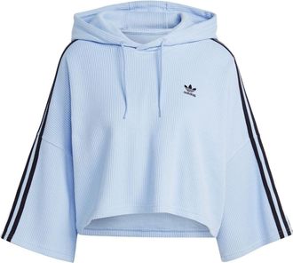 adidas (WMNS) adidas Cropped Hoodies Blue IC5460