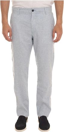 HUGO BOSS Sanderson Drawstring Broeken - Heren - Chinos - Blauw - W34 - Katoen - Broeken