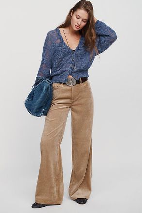 Pistola Denim Jadyn Mid Rise Wide Leg Corduroy Jeans