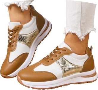 Generic Fashion Platform Sneakers for Women Casual Lace Up Walking Shoes with Unique Color Design Ideal Daily Wear Light Sports Activities Womens Trainers Wom