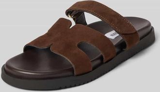 Steve Madden Sandalette aus Leder Modell Missile in Dunkelbraun, Gr&ouml;&szlig;e 36