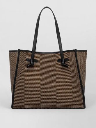 Gianni Chiarini marcella shoulder bag dual handles herringbone