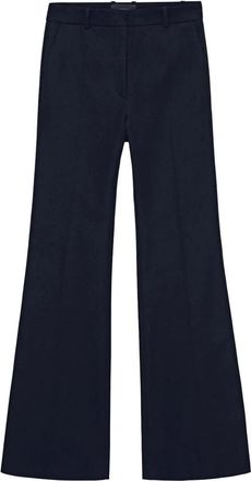 Joseph Tafira Gabardine Stretch Broek - Dames - Wijde Broeken - Blauw - S - Katoen - Broeken