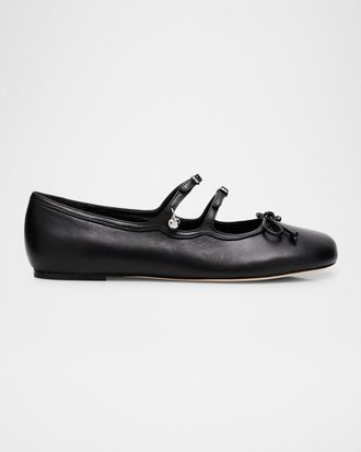 Marc Jacobs The Kiki Leather Ballerina Flats