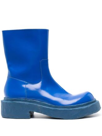 Camperlab Stivali Vamonos chunky in pelle - Blu