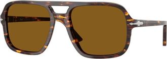 Persol Heren, Accessoires, Bruin, Maat: 58 MM