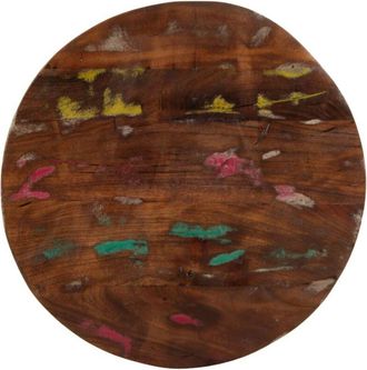 vidaXL Tablero de mesa redondo madera maciza reciclada Ø 90x3,8 cm vidaXL