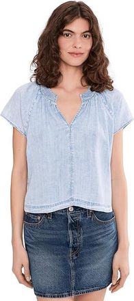 Splendid Meadow Indigo Blouse Womens Clothing Bleached Indigo : LG (Womens 10-12), Lyocell