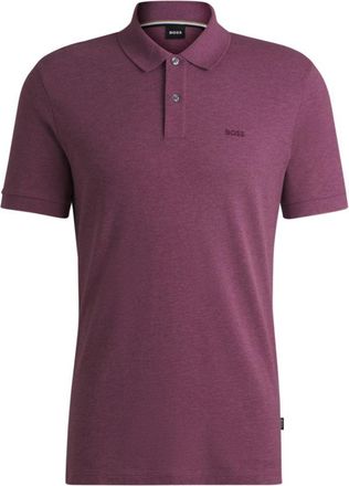 BOSS Pallas polo shirt in cotton piqué with logo details