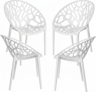Regalos Miguel Packs Sillas Jard&iacute;n - Pack 4 Sillas Nido Basic - Blanco
