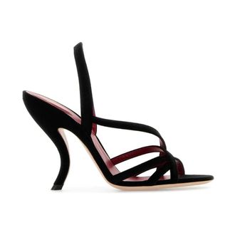 Valentino Garavani High Heel Sandals, female, Black, Size: 8 1/2 US Fetishique Sandals