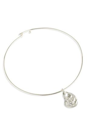 Madewell Shell Wire Choker Necklace. in Warm Silver at Nordstrom