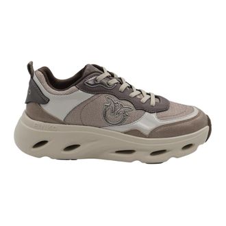 Pinko Pinko, Schoenen, Dames, Beige, 41 EU, Leer, Pink 09 Sneaker