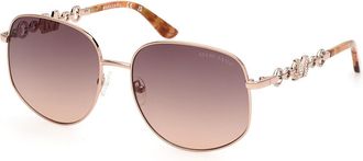 Guess GM00003 28F Womens Sunglasses Gold Size 59