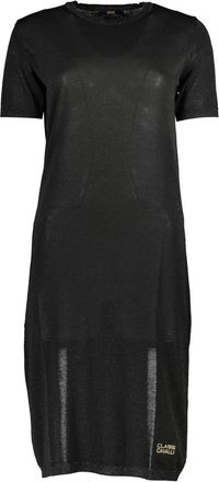 Cavalli Nero Viscosa Women Womens Dress