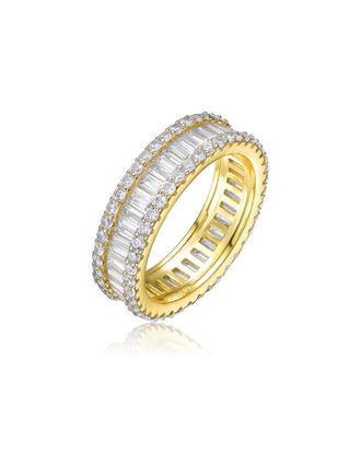 Genevive 14K Plated Cz Ring