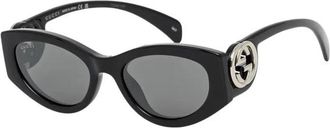 Gucci Zonnebrillen - Dames - Zonnebrillen - Zwart - 54 MM - Accessoires