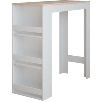 Vicco Tavolo da bar Repose, Bianco/Sonoma, 45 x 110 cm, Vicco
