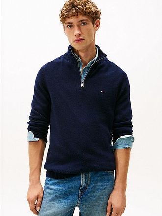 Tommy Hilfiger Pure Lambswool Half-Zip Jumper