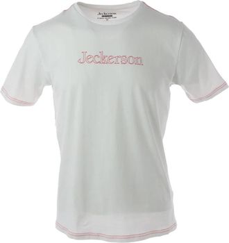 Jeckerson Crew Neck Short Sleeve Tee - Heren - T-shirts - Wit - M - Katoen - Tops