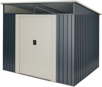 Wasabi Wasabi - Caseta Metal Stark 2,3m2 - 10 A&ntilde;os De Garant&iacute;a - 121x195x196cm. Cobertizo Jardin