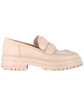 Gianvito Rossi Womens Leather Platform Loafer (Authentic Pre-Loved)
