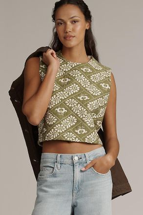 Hunter Bell Manning Jacquard Crop Top