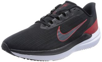 Nike Nike DD6203-003 Air Winflo 9 Sneaker Adult Black/University RED-DK Smoke Grey 10.5