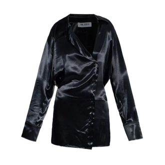 The Attico Dames, Jurken, Zwart, Maat: 2XS