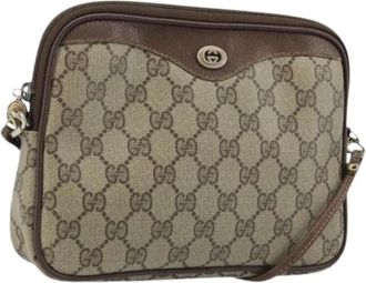 Gucci Pre-owned Cross Body Bags, female, Beige, Size: ONE SIZE Pre-owned Vintage GG Shoulder Bag
