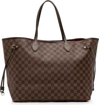 Louis Vuitton Borsa tote Neverfull GM in tela Damier Ebène 2012 - Marrone