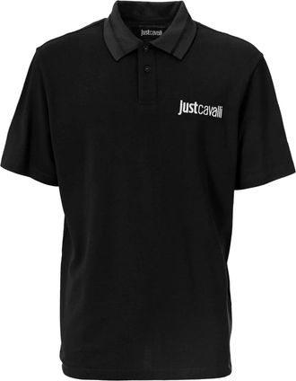Just Cavalli Polo con logo - Nero