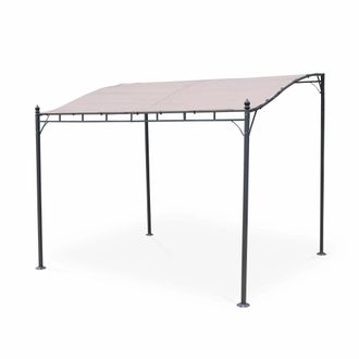 Sweeek P&eacute;rgola de pared 3x2.5m pardo