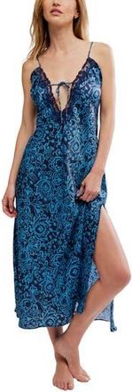 Free People Someone Like You Midi Slipdress in Nay Combo at Nordstrom Rack, Size X-Large